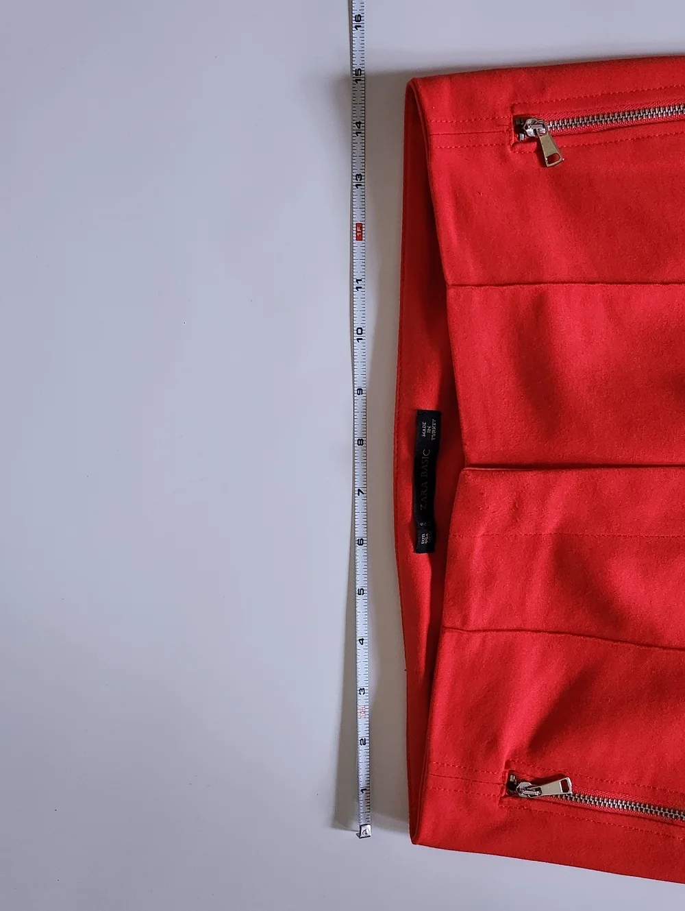 Zara Basic Red Tailored Pants - Picture 5 of 10
